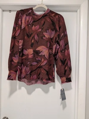 Suéter Democracy Mujer L Cuello Redondo Floral Acrílico Mezcla Mohair Boho Colorido  Foto 1 de 4