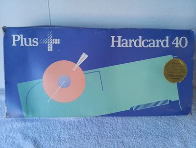 1980's Plus Hardcard 40 IBM Hard Drive Excellent Open Box Never Installed - Image 1 of 4