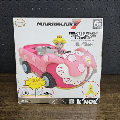 KNEX Mario Kart 7 Princess Peach Birthday Girl Kart Building Set Nintendo New - Image 1 of 3
