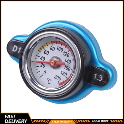 1.3 Bar Small Head Thermostatic Radiator Cap Cover Temperature Gauge Fit For Car - Image 1 of 4