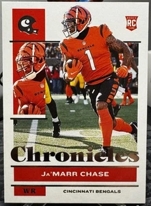 JA'MARR CHASE 2021 PANINI CHRONICLES #17 RC ROOKIE CINCINNATI BENGALS MINT - Bild 1 von 2