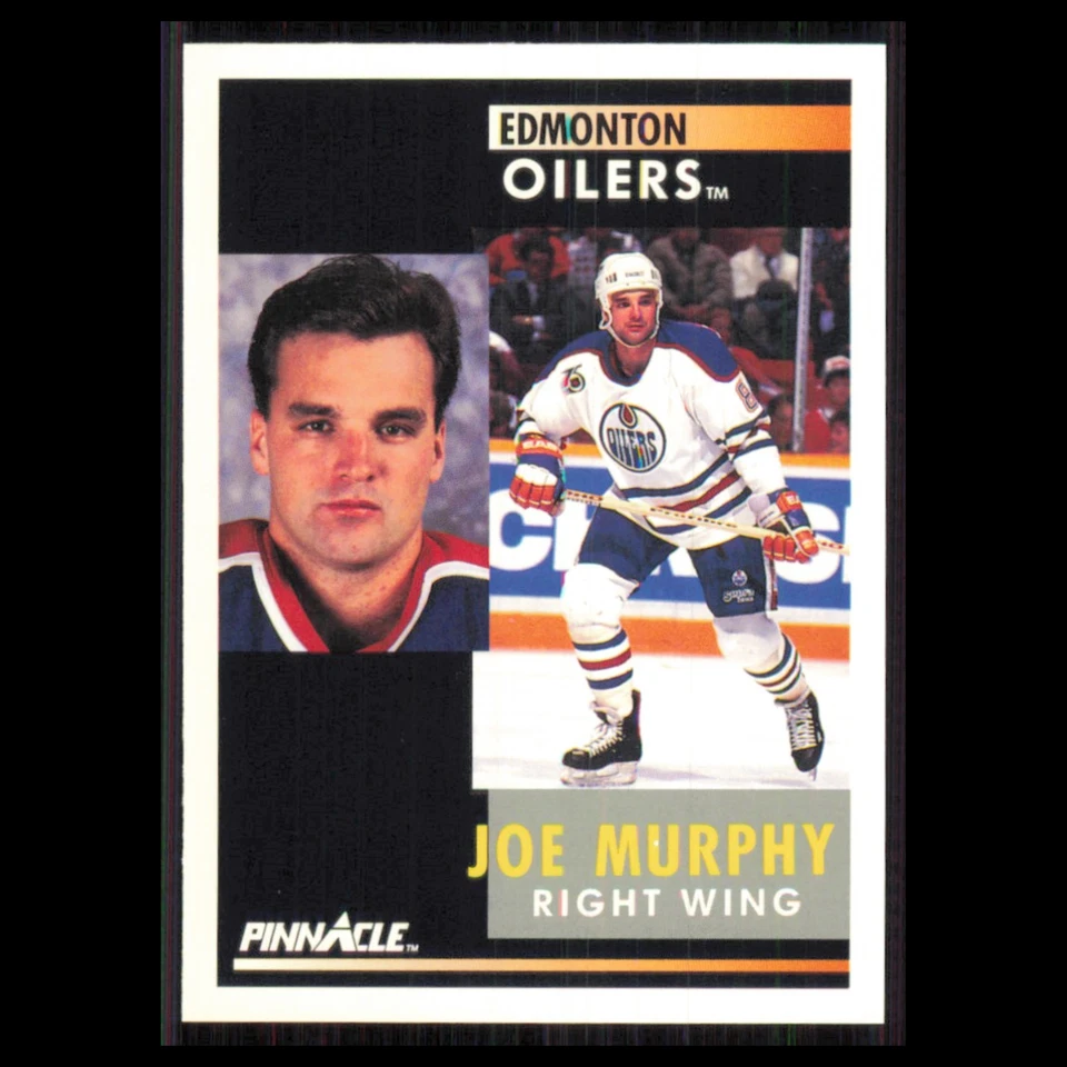 Joe Murphy #206 1991 Pinnacle Edmonton Oilers Hockey Card NHL NM - Image 1 of 3