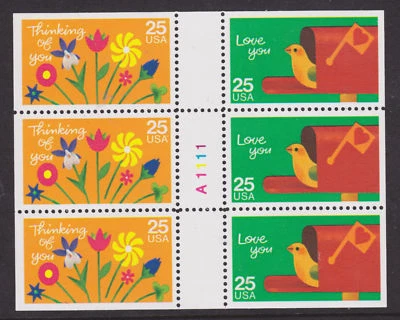 US Sc 2398a MNH. 1988 25c Special Occasions with Guideline at bottom, 50 exist - Image 1 of 2