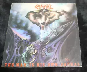 CHAKAL The Man Is His Own Jackal LP 1988 ORIGINAL INSERT BRAZIL THRASH METAL - Picture 1 of 5