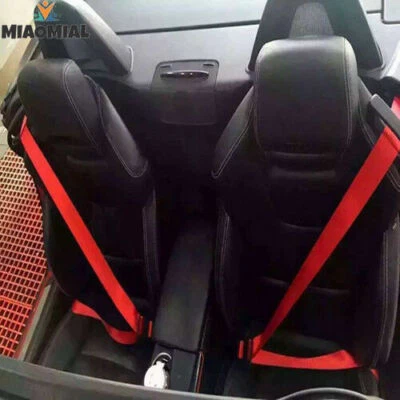 Arnés de seguridad ajustable SP rojo 4,8 cm auto carreras 3 puntos delantero Foto 1 de 4