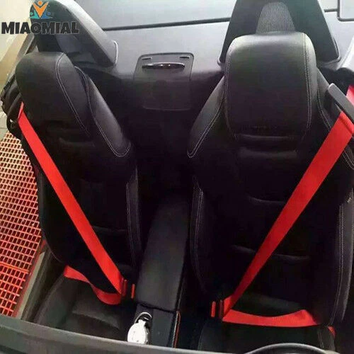 Arnés de seguridad ajustable SP rojo 4,8 cm auto carreras 3 puntos delantero Foto 1 de 4