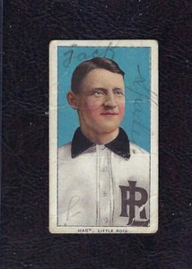 1909-11 T206 Jimmy Hart, Little Rock Southern League, Old Mill Back, Writing
