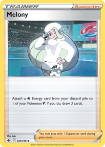 4x Pokemon TCG - Chilling Reign - Melony 146/198 NM Uncommon Card - Picture 1 of 1