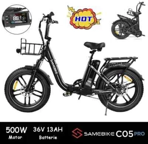 20 Zoll Elektrofahrrad Samebike C05 PRO 500W Klapprad Fat Tire Cityräder E-Bike - Bild 1 von 24