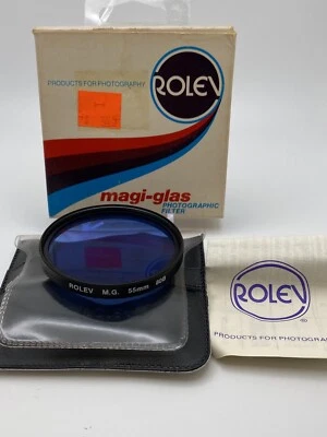 55mm Blue 80B 80-B 80 B German Glass Lens Color Conversion Filter - Image 1 of 3