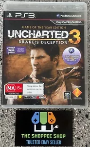 Uncharted 3 Drakes Deception Game Of The Year PS3 Complete | Free Postage AU - Picture 1 of 3
