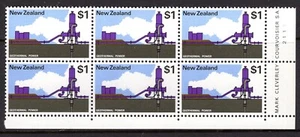New Zealand 1970 Pictorials - $1 Geothermal Power Plate 2111 Block MNH - Picture 1 of 1