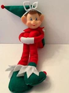 Large Felt Pixie Elf Christmas Ornament 20" Long New - Picture 1 of 7