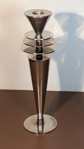 Paul Wood Kerzenständer, chrom, 26 cm - Bild 1 von 11