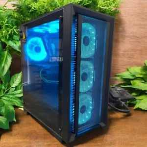 Gaming PC RGB Desktop Computer i7 7th 64GB 1TB SSD 3TB RX 580 WIFI WIN10 pro - Picture 1 of 11