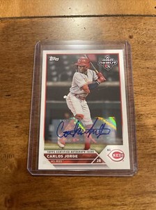 2023 Topps Pro Debut Carlos Jorge Auto Cincinnati Reds