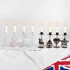 Christmas Candle Desk Decoration Durable Iron Eco-Friendly for Home Table Crafts - Picture 1 of 18