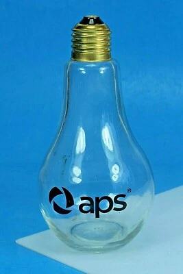 APS 6" Light Bulb Lidded Jar. Arizona Public Service. - Image 1 of 4
