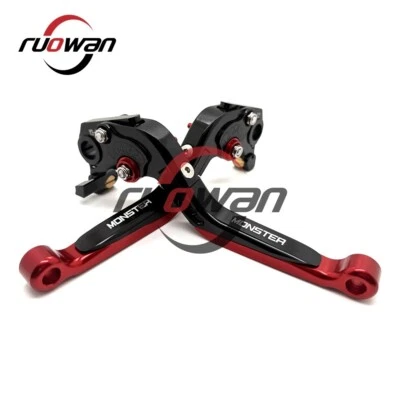 For Ducati MONSTER 695 796 696 400 620 Folding Extendable Brake Clutch Levers - Image 1 of 4