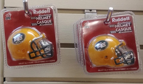 CFL Riddell Pocket Size Edmonton Eskimos Mini Helmet NEW NIP Cover