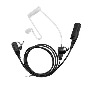 Security Walkie Talkie PTT Headset Earpiece Mic Ear-Hook For Motorola Radio - Zdjęcie 1 z 5
