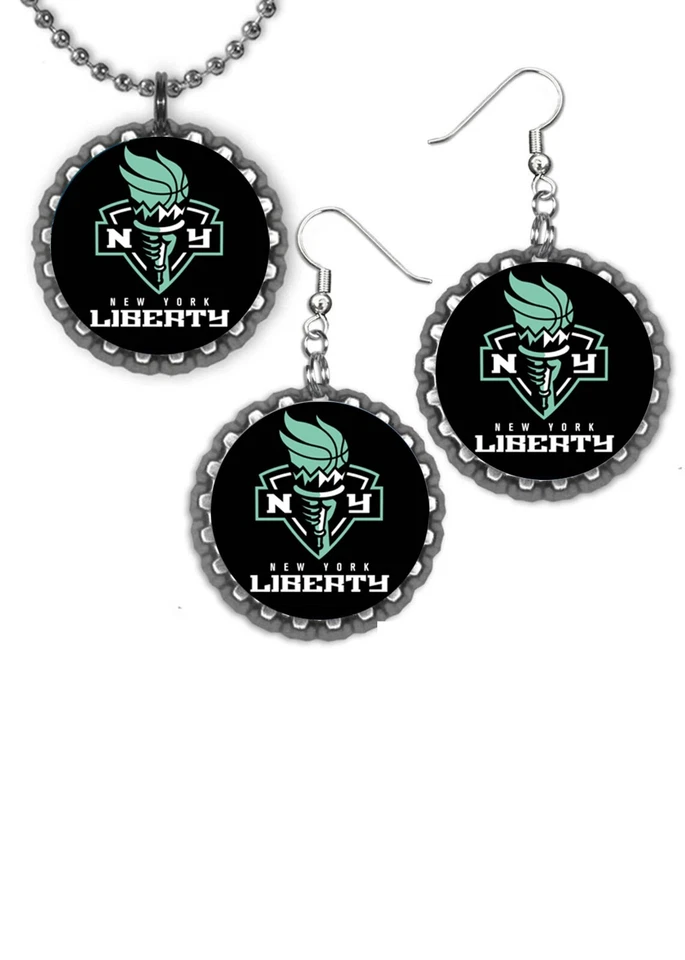 Conjunto de Pendientes y Collar New York Liberty Gran Regalo Color Plata Foto 1 de 1