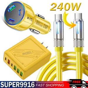240W Fast Charging USB Charger & Cable For Samsung Z Fold6 Fold5 Flip6 Flip5 5G - Photo 1 sur 30