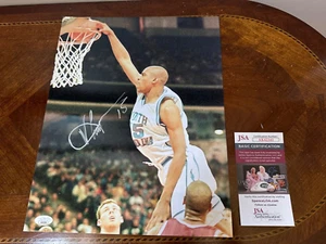 Vince Carter UNC North Carolina Teerabsätze NCAA Basketball signiert 11x14 Foto JSA - Bild 1 von 1