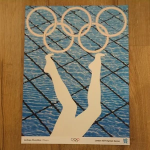 Anthea Hamilton 'Divers' Olympic Gold Edition Print - Ltd Ed 0361/2012 Mint - Picture 1 of 5