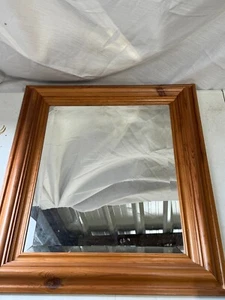 SPECCHIO VINTAGE BORDI SMUSSATI LEGNO CORNICE LEGNO SPECCHIO DA PARETE OLTRE 2 PIEDI - Foto 1 di 10