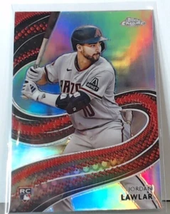 2024 TOPPS CHROME JORDAN LAWLAR ROOKIE REFRACTOR #25 DIAMONDBACKS MSK - Picture 1 of 2