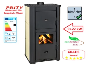 Kaminofen PRITY WD W29D, Wasserführender 9+22 kW EEK A ECODESIGN - Bild 1 von 10