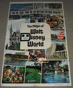 THE MAGIC OF WALT DISNEY WORLD 1972 Affiche originale 1ère affiche de film
