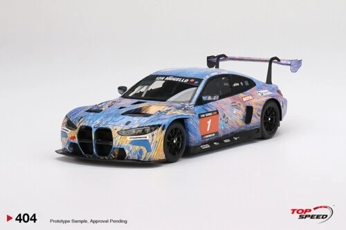 TOP SPEED 1/18 BMW M4 GT3 NO.1 ST RACING 2022 12H MUGELLO WINNER TS0404 - Image 1 of 1