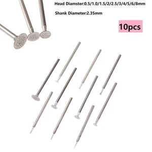 Ultra-Thin T Head Grinding Bit Power Tools Rotary 2.35mm 10pcs Carving - Picture 1 of 12