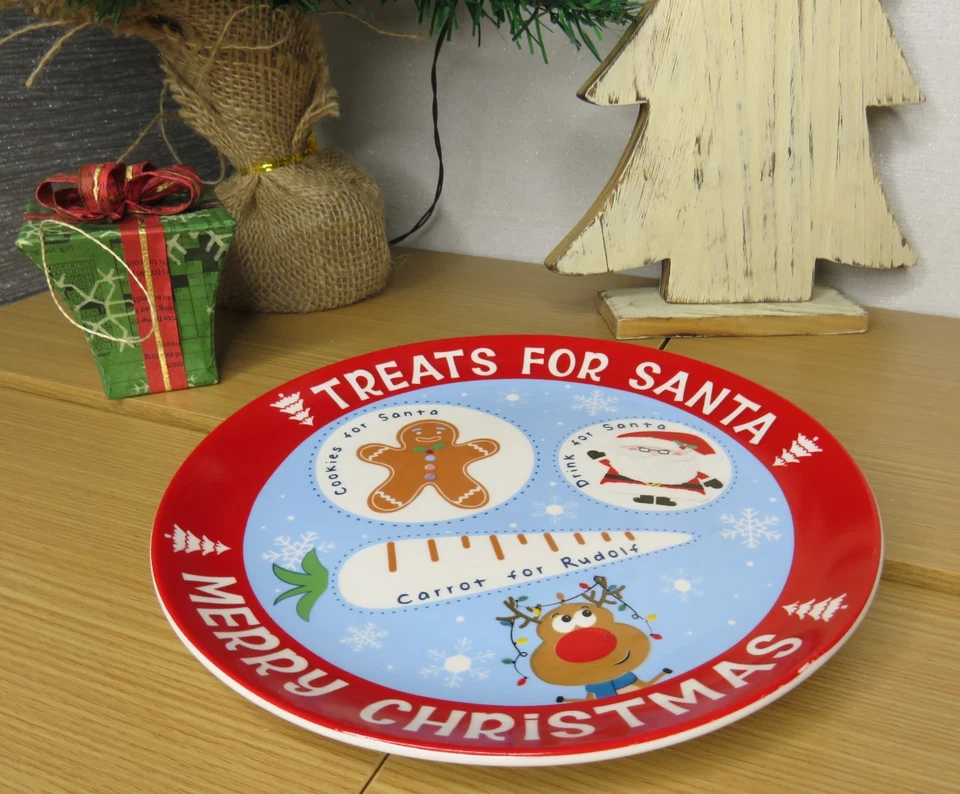 Treat santa side Plate Christmas carrot cookie Drink - Image 1 of 4