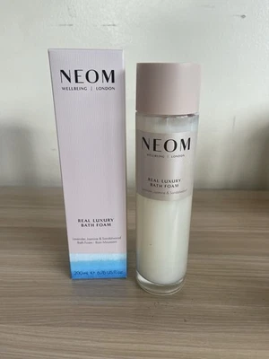 NEOM Organics London Real Luxury Bath Foam 200ml Lavender Jasmine Sandalwood New