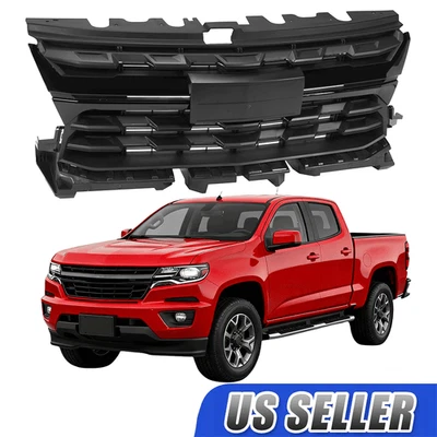 High-Quality Upper Front Grille For 2021-2022 Chevy Colorado Black Foto 1 de 4