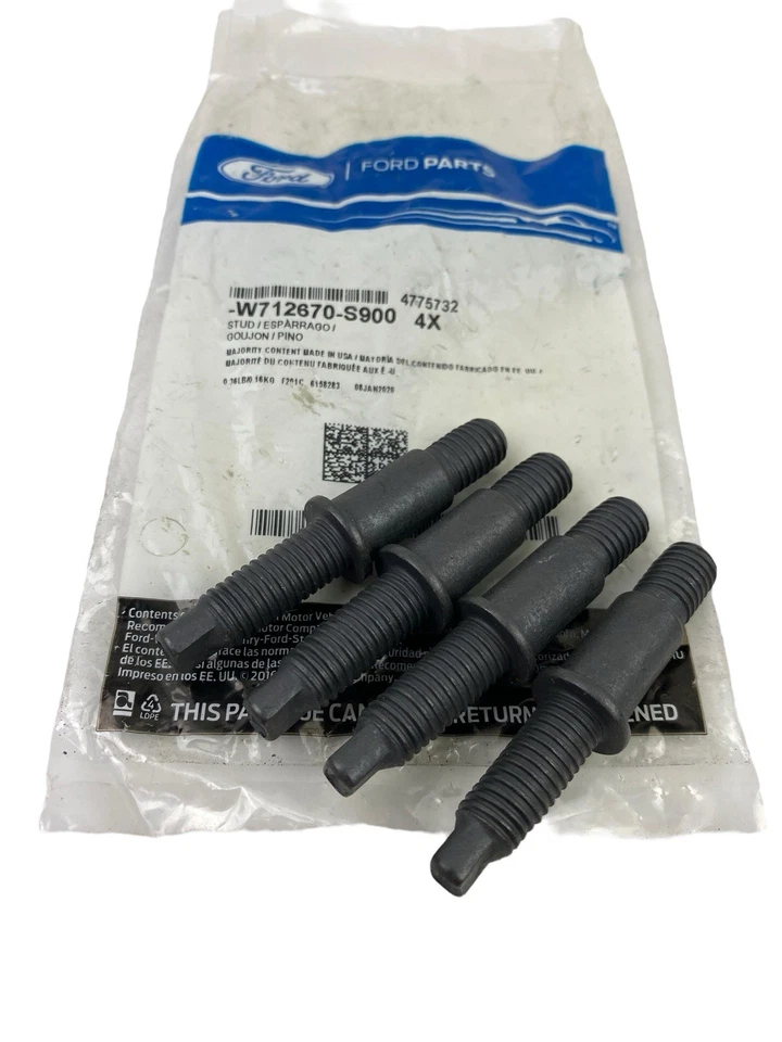 Paquete de 4 pernos convertidores catalíticos de escape originales Ford OEM 08-19 W712670-S900 Foto 1 de 4