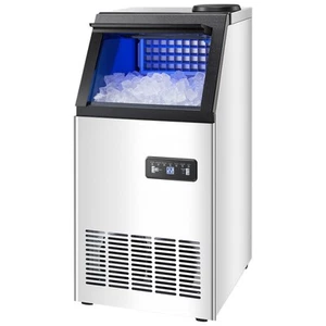 110lbs/24H Commercial Ice Maker Under Counter Bar ice Machine Two Ways Add Water - Picture 1 of 11