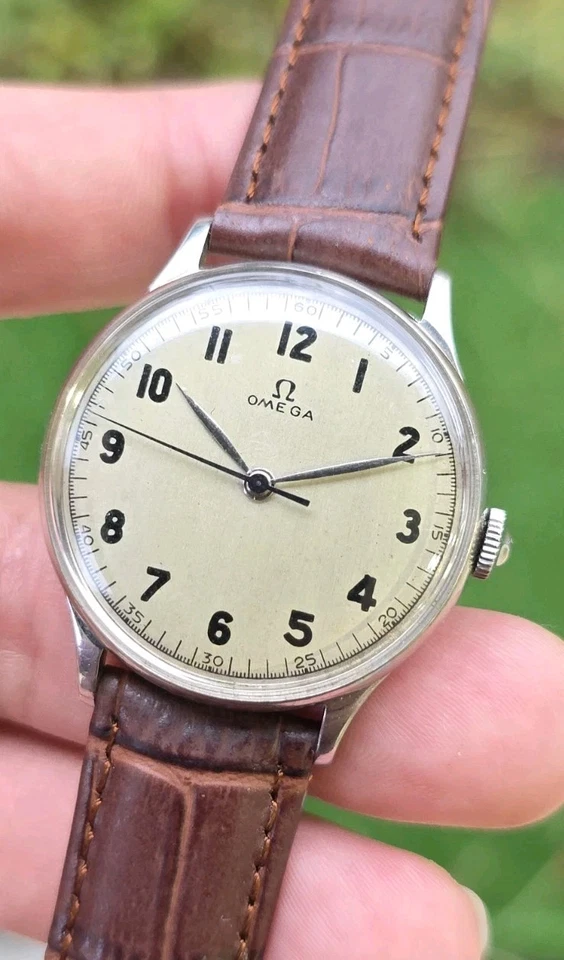 Reloj Omega Calatrava 1944 Ref 2324 Cal 30 SC T2 Hombre Jumbo 35mm Acero Inoxidable  Foto 1 de 4