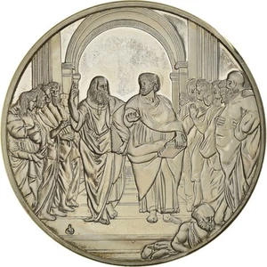 [#842825] Francia, medalla, French Fifth Republic, L'Ecole d'Athènes - Raphael,  - Picture 1 of 2
