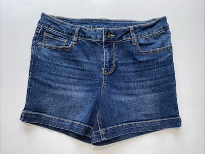 GOOD Womens Natural Reflections Jean Stretch Shorts Size 6, 4in Inseam - Image 1 of 4