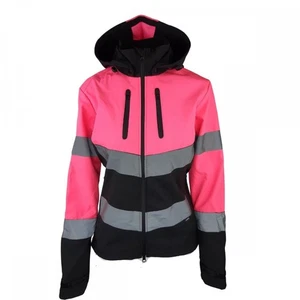 Cameo Junior wasserabweisende Hi Viz Jacke - hohe Sichtbarkeit - gelb/pink - Bild 1 von 9
