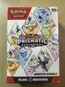 1 paquete de refuerzo Prismatic Evolutions caja de 6 paquetes - Imagen 1 de 6