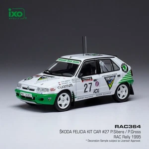 Kit Coche Škoda Felicia Nº27 P.Sibera/P.Gross RAC Rallye 1995 - IXO 1:43 - Imagen 1 de 12