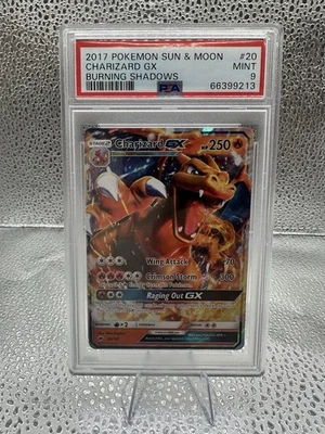 Pokémon PSA 9 Burning Shadows Charizard GX 2017 Sun and Moon - Image 1 of 2