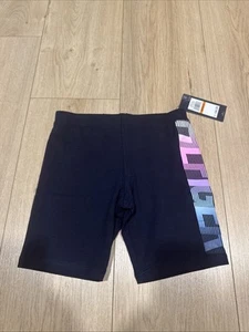 Tommy Hilfiger Girls Bike Shorts Size SM (7) Navy Colorful Print Logo NWT $26.50 - Picture 1 of 9