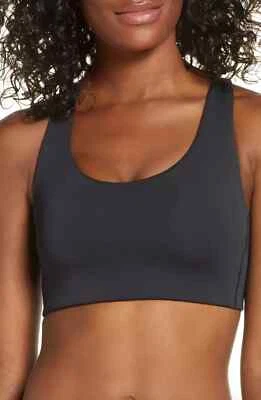 Sujetador deportivo New Balance L29435 negro combustible para mujer talla mediana Foto 1 de 2