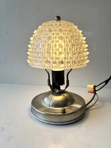 Vintage Deko Retro MCM Deckenleuchte Leuchte mit klarem Seeigel Kuppel Abdeckung Schirm - Bild 1 von 12